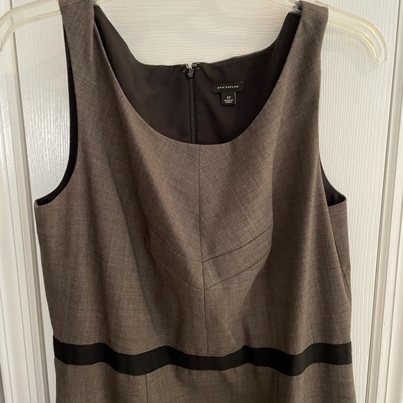 Ann Taylor Gray Grey Dress Size 12 - Picture 2 of 5